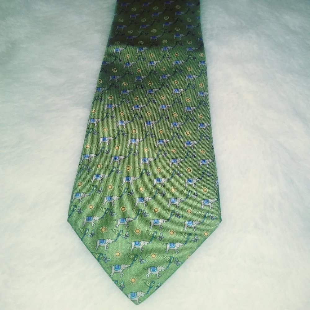 Elephant Catching Butterflies tie